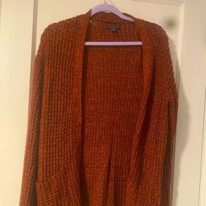 Woman’s American eagle size xxs burnt orange cardigan